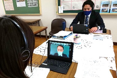 写真:オンライン若手教員研修