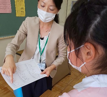 写真:日本語指導の様子