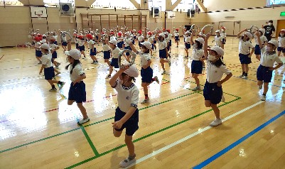 写真:運動会表現練習