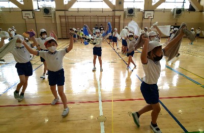 写真:運動会表現練習