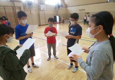 写真:学校説明会プレゼンの練習1