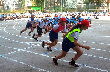 写真:校内陸上記録会1