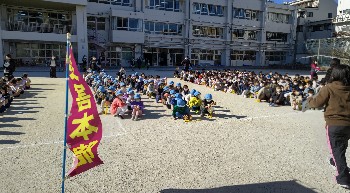 写真:避難訓練(1月18日)