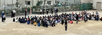 写真:避難訓練2(2月8日)