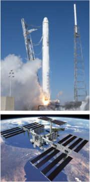 写真:ロケット打ち上げ、国際宇宙ステーション(ISS)