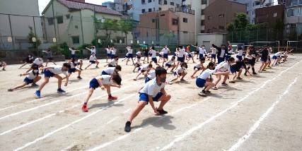 写真:三日ソーラン練習1