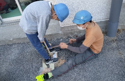 写真:火起こし体験2