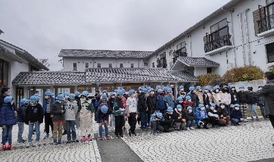 写真:宿舎到着