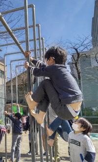 写真:登り棒