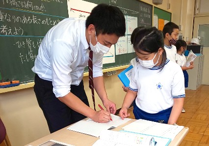 写真:算数の授業2(10月15日)