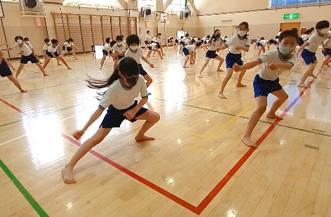 写真:三日ソーラン練習2