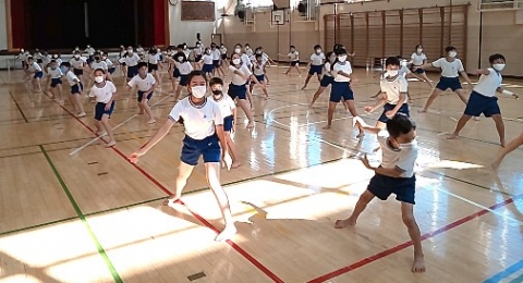 写真:三日ソーラン練習3