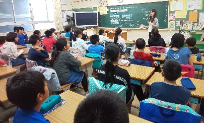 写真:総合的な学習(事前授業)1