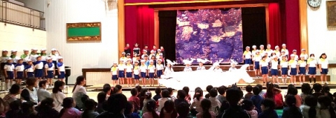 写真:1年生学芸会リハーサル1