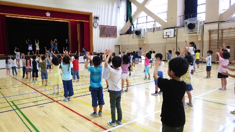 写真:三日音頭全体練習