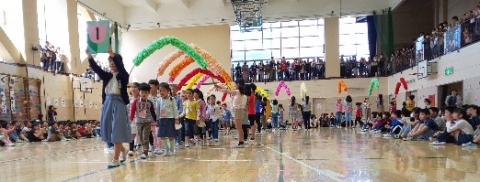 写真:1年生を迎える会1