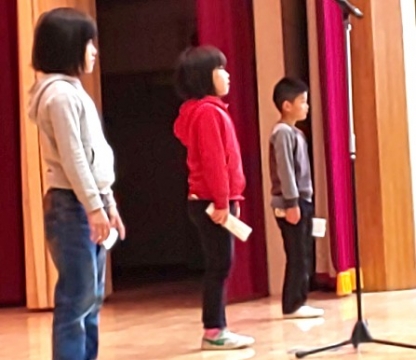 写真:2月17日の朝会の様子1