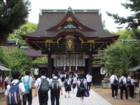 写真:修学旅行の様子