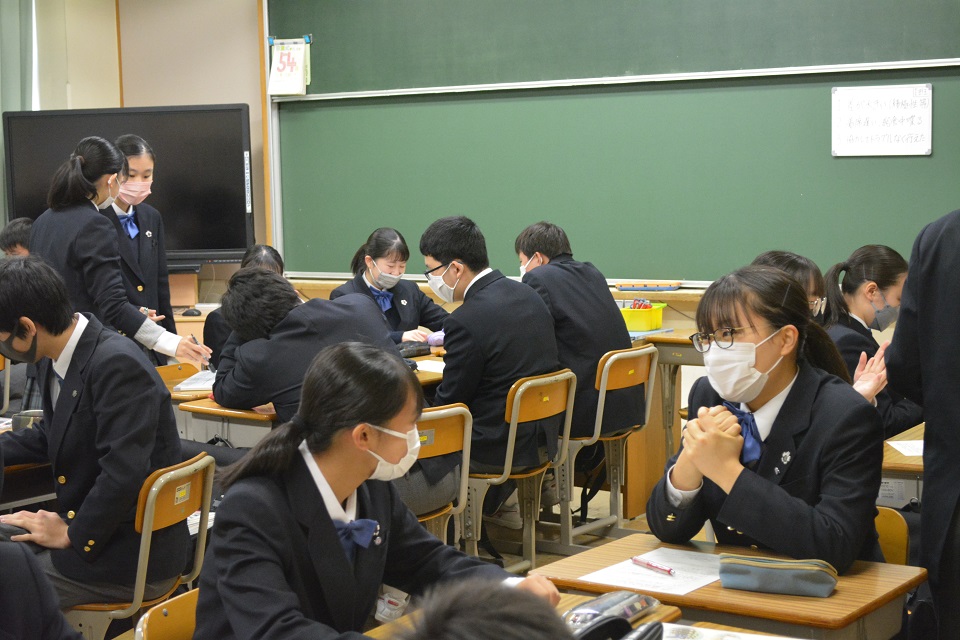 写真:3年　2学期の反省3