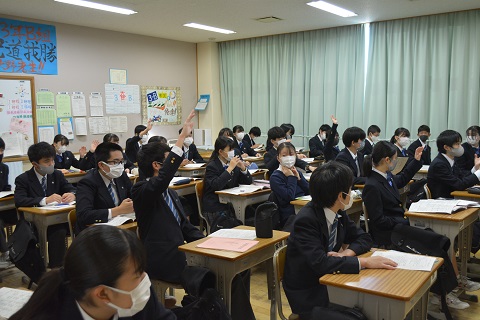 写真:朝の学活2