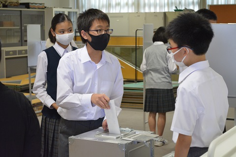 写真:生徒会役員選挙13