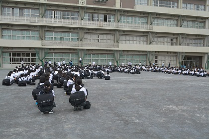 写真:地区別集団引率下校15