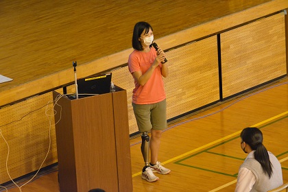 写真:2年　オリンピック・パラリンピック講演会1