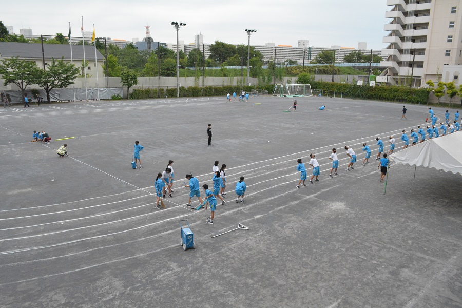 写真:運動会前日準備10