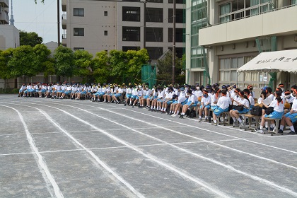 写真:運動会予行1