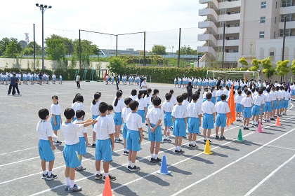 写真:第2回運動会全体練習2