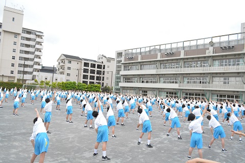 写真:第1回運動会全体練習4