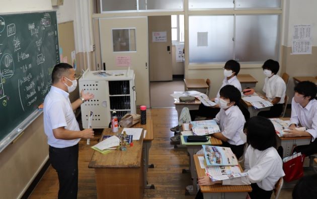 写真:高等学校授業体験1