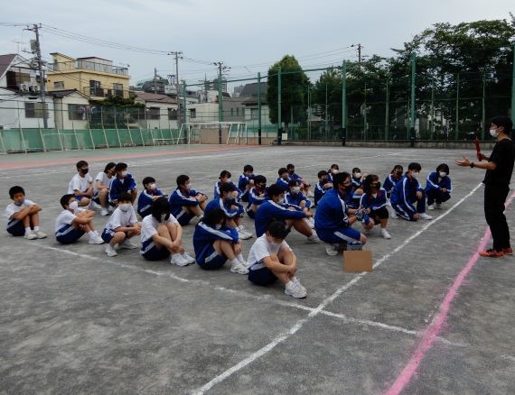 写真:D組全員リレー協力隊　練習会1