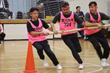 運動会　台風の目