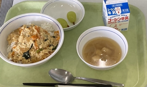 写真:9月21日の給食