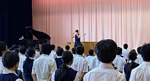 写真:1学期終業式2