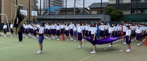 写真:運動会予行1