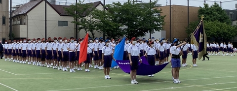 写真:運動会予行2