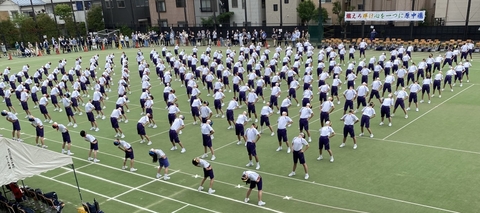 写真:運動会　ラジオ体操4