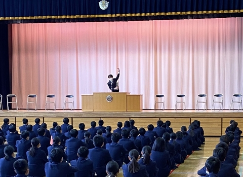 写真:1学期始業式