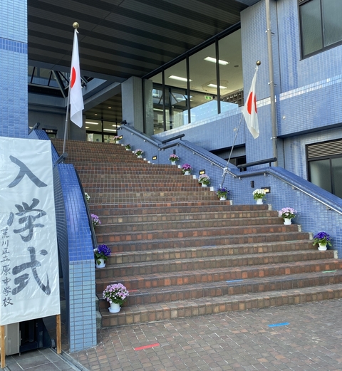 写真:入学式の看板