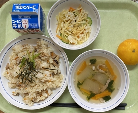 写真:7月7日の給食