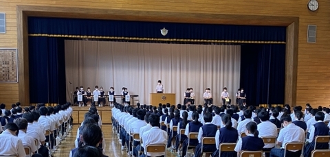 写真:生徒総会