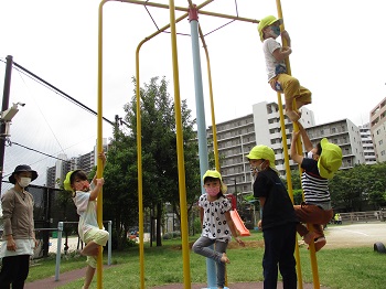 写真:＜年中組＞運動会の取り組み1