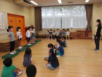 写真:年長組　運動会に向けて6