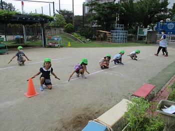 写真:年長組　運動会に向けて2