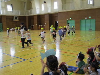 写真:年中組　運動会に向けて4