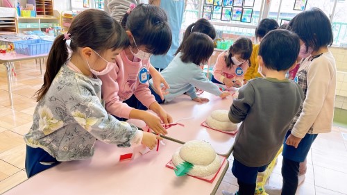 写真:もちつき会(全園児)13