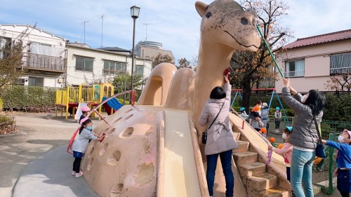 写真:らくだ公園お掃除デー(全園児)5