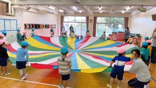 写真:運動会ごっこで異年齢交流(全園児)4